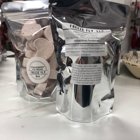 Freeze Dried Strawberry Ice Cream