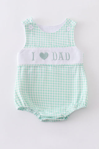 Green "I LOVE DAD" bubble