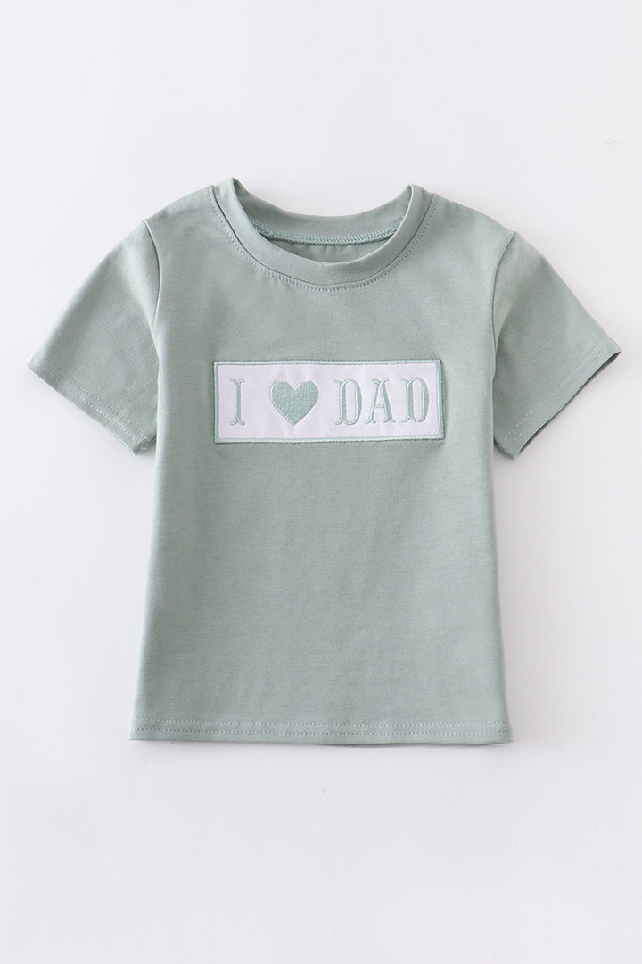 Green "I LOVE DAD" Shirt