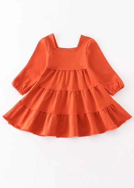Girls Square Neck Dress
