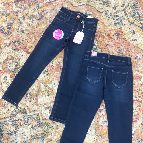 Girls Faux Front Pull On Jean