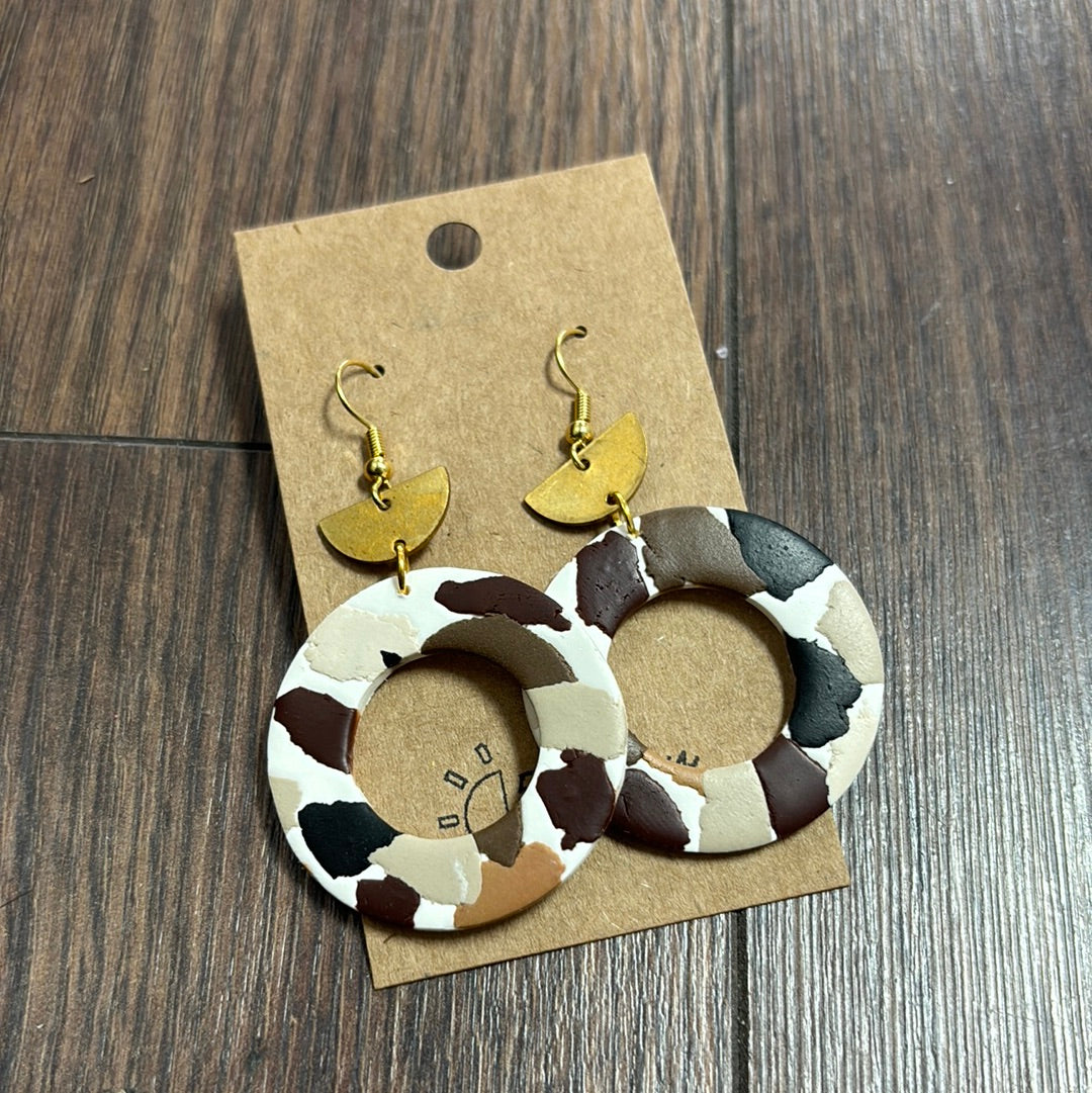 Dangle Circle Earrings