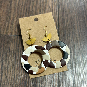 Dangle Circle Earrings