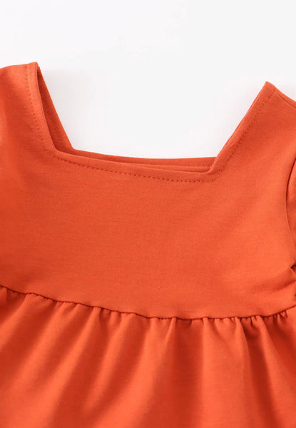 Girls Square Neck Dress