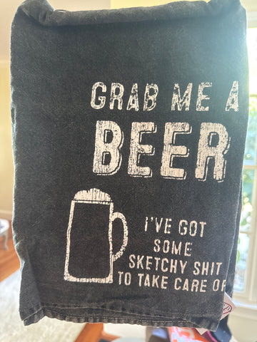 Tea Towel Grab Me A Beer