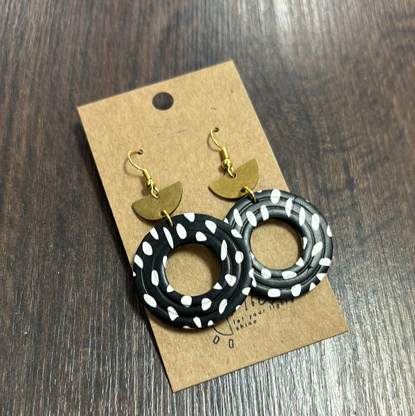 Dangle Circle Earrings