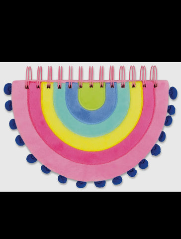 Rainbow Pom Pom Notebook