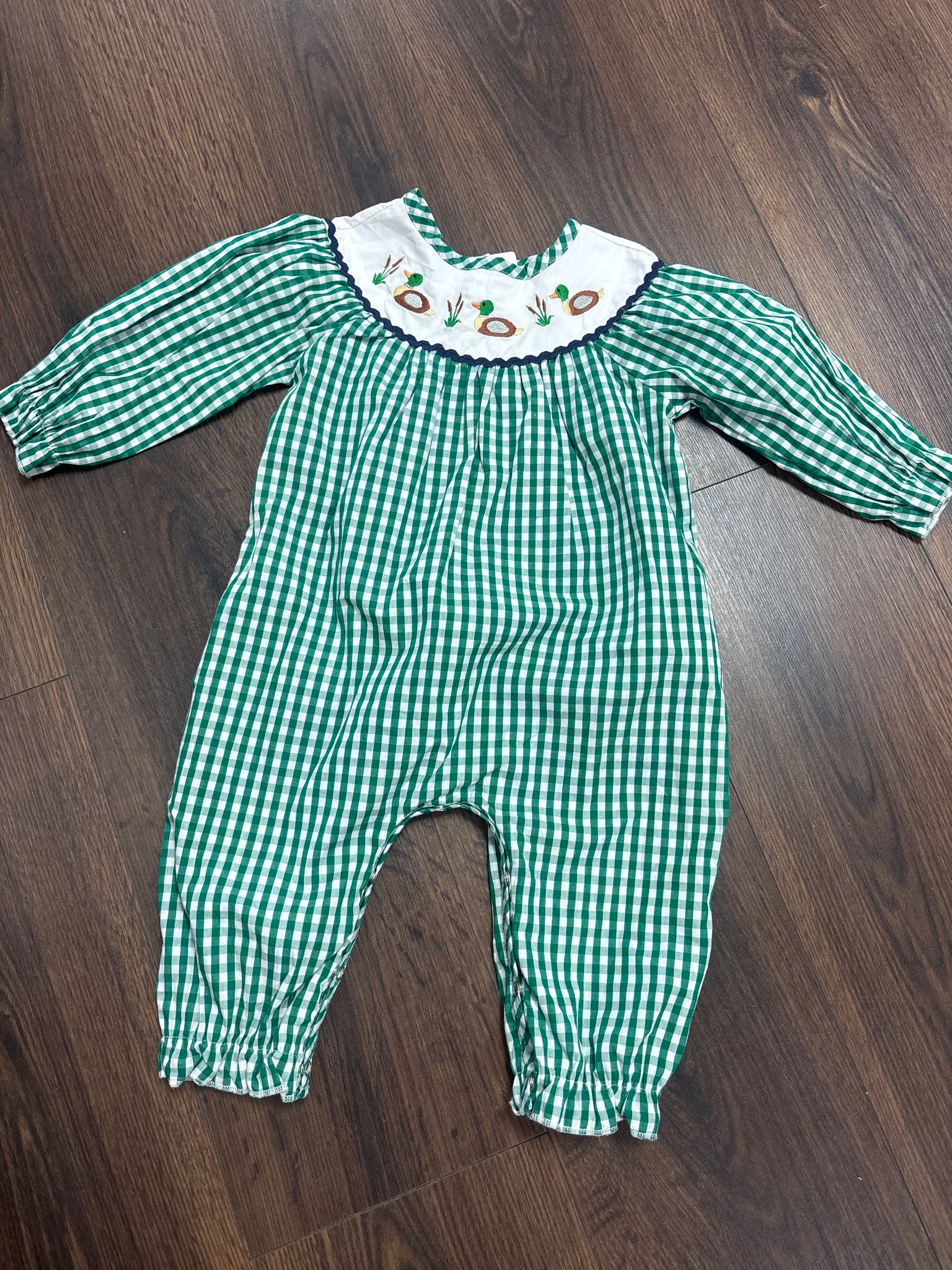 Girls Smocked Duck Romper