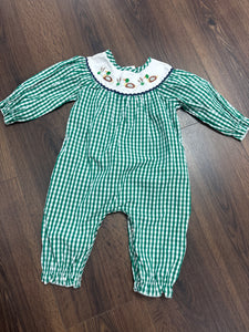 Girls Smocked Duck Romper