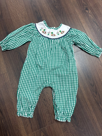 Girls Smocked Duck Romper