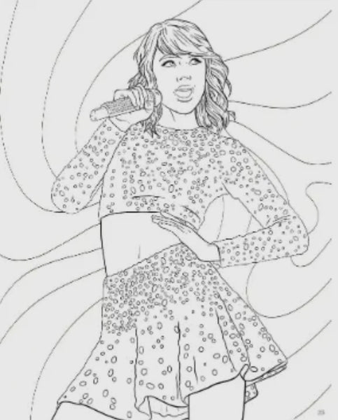 Super FAN-Tastic Taylor Coloring Book