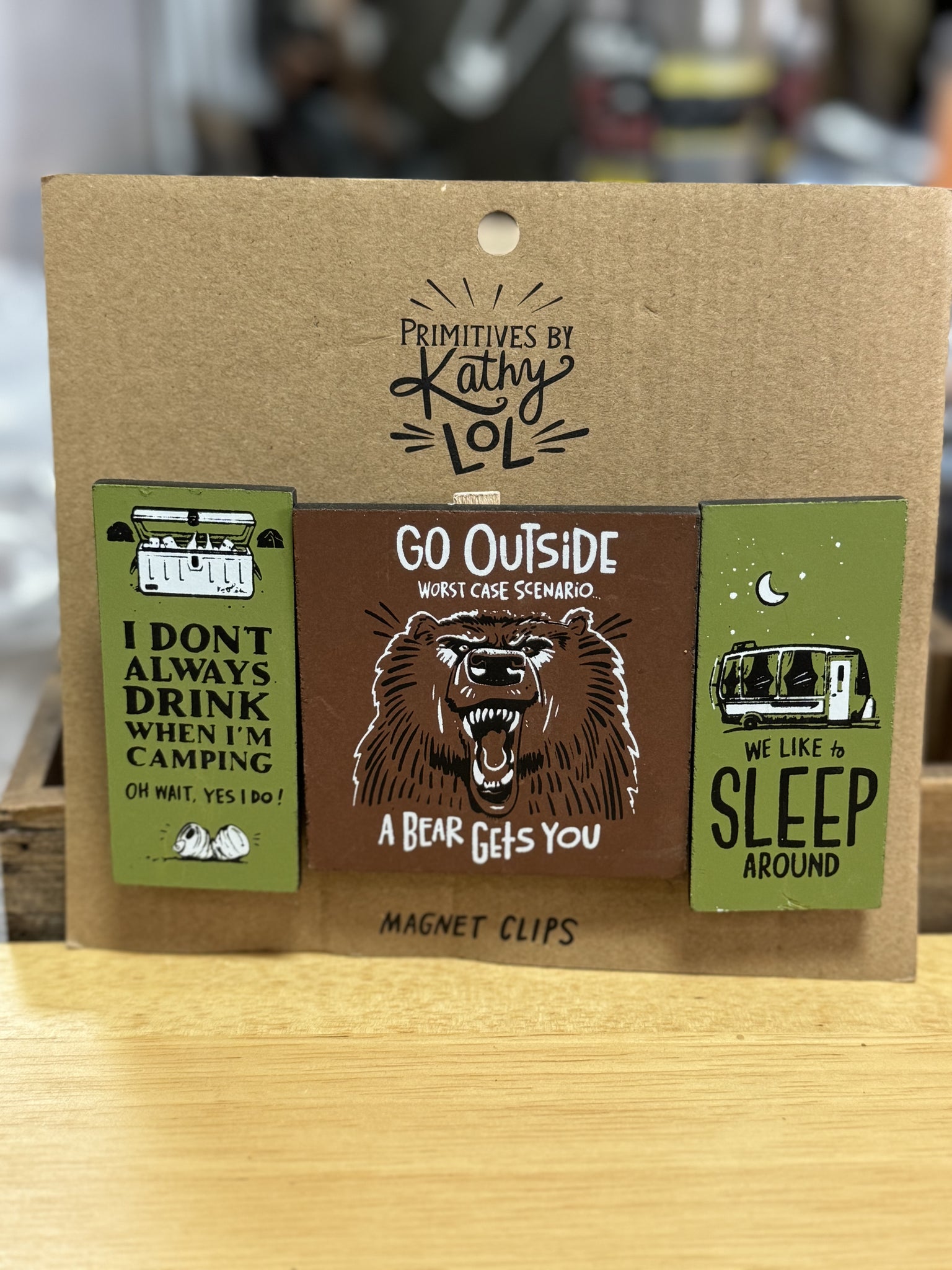 Camping Theme Magnet Clips