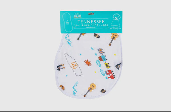 Tennessee 2-in-1 Burp Cloth