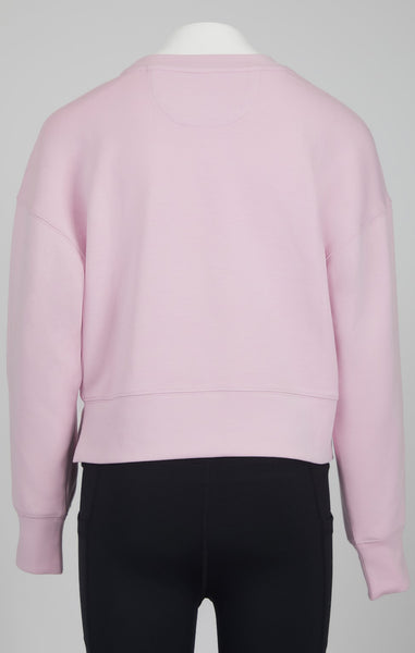 Girls Cropped Scuba Pullover