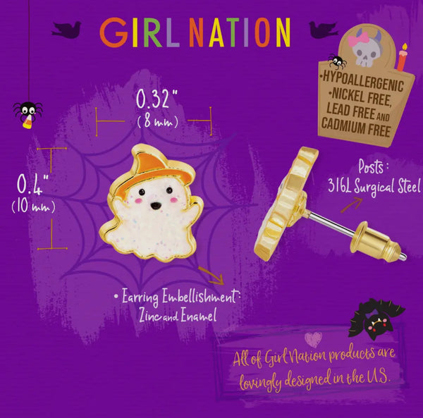 Girl Nation Stud Earrings