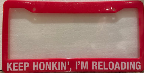 Reloading License Plate Frame