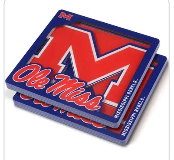 Collegiate 3D Coasters