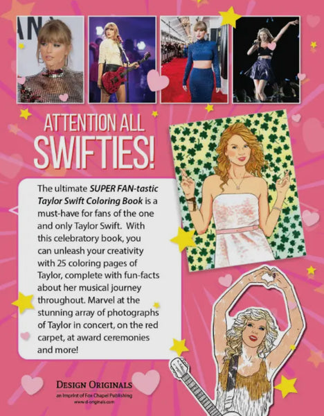 Super FAN-Tastic Taylor Coloring Book
