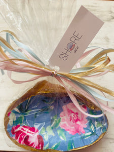 Blue/Pink Floral Shell with Gift Wrap