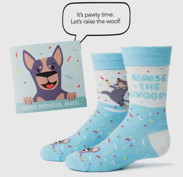 Kid’s Birthday Card Sock Set