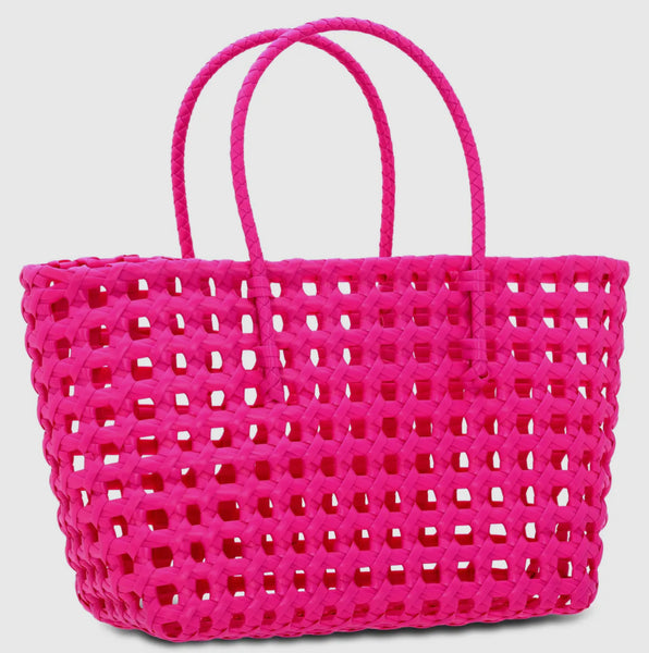 Small Pink Woven Tote