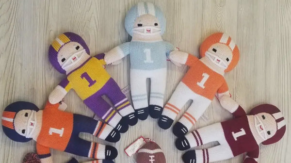Football Player Knit Dolls