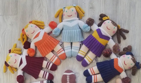 Cheerleader Knit Dolls