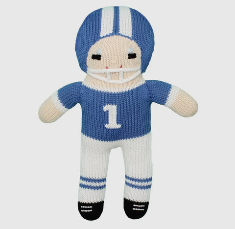 Football Player Knit Rattles