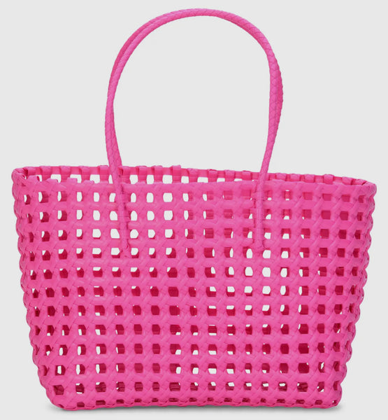 Small Pink Woven Tote