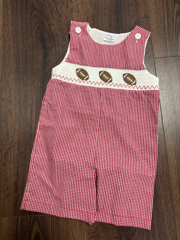 Boys Football Smocked Overalls
