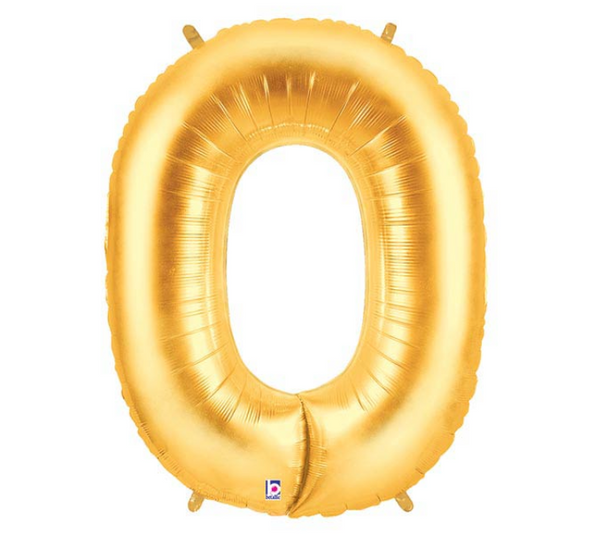 40" Foil Number Zero Balloon