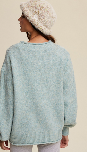 Rolled Hem Sweater