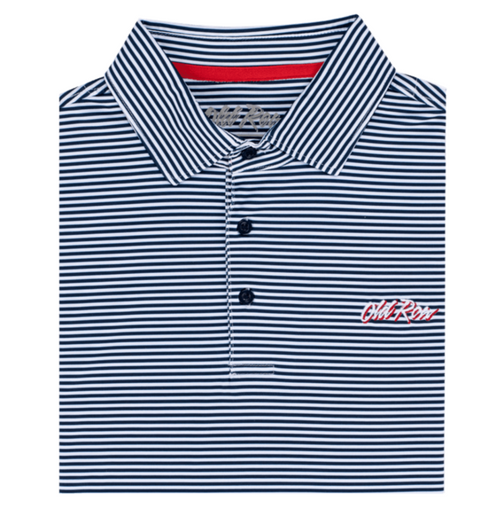 Old Row Striped Polo Tee