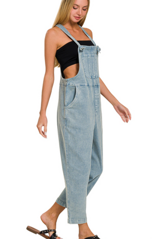 Washed Knot Overalls