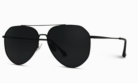 Ramsey | Geometric Polarized Metal Frame Aviators Sunglasses