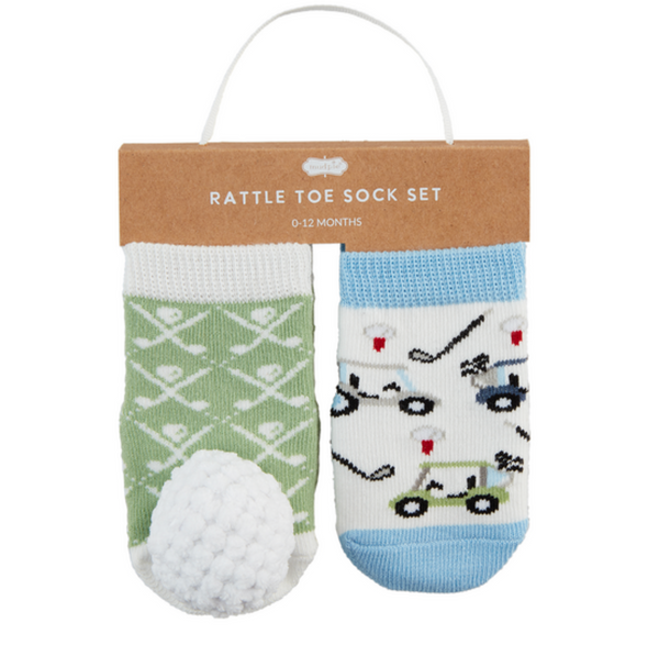 Golf Rattle Baby Socks