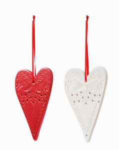Heart Ceramic Ornament