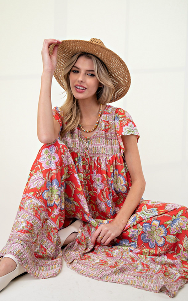 Coral Mumu Jumper