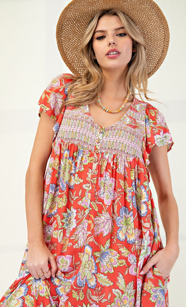 Coral Mumu Jumper