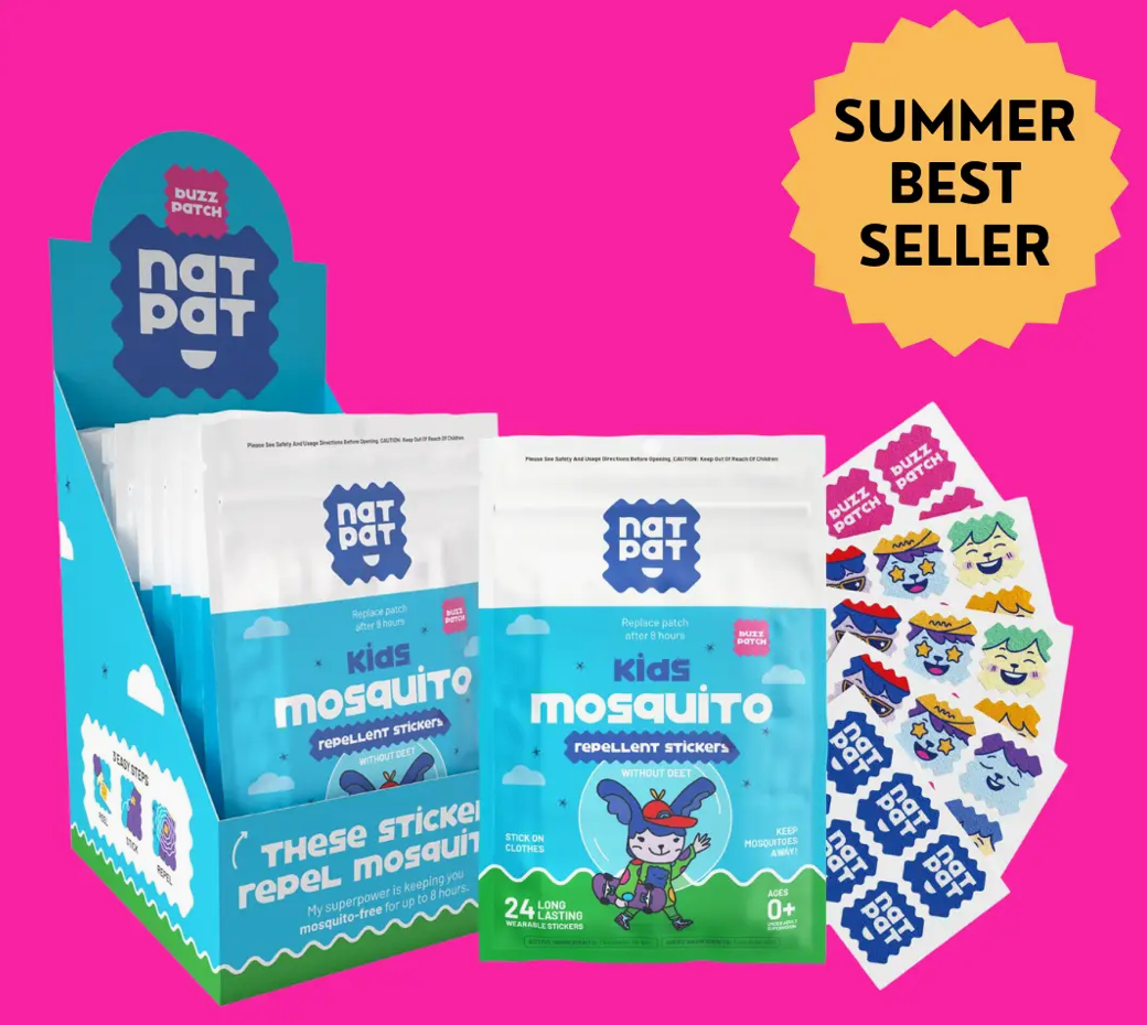 NATPAT BuzzPatch | Mosquito & Insect Repellent Stickers
