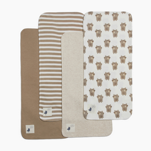 Neutral Bears Burp Cloths