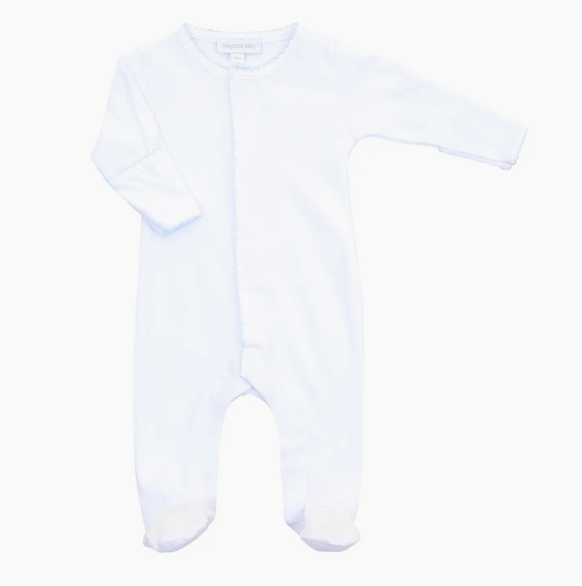 Solid Essentials White Blue Footie