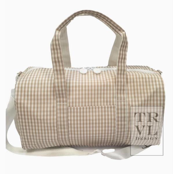 Weekender Duffel | Gingham Khaki