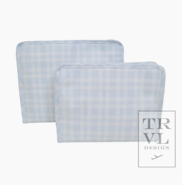 Pimlico Plaid Zip Pouch | Large