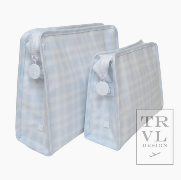 Pimlico Plaid Zip Pouch | Large