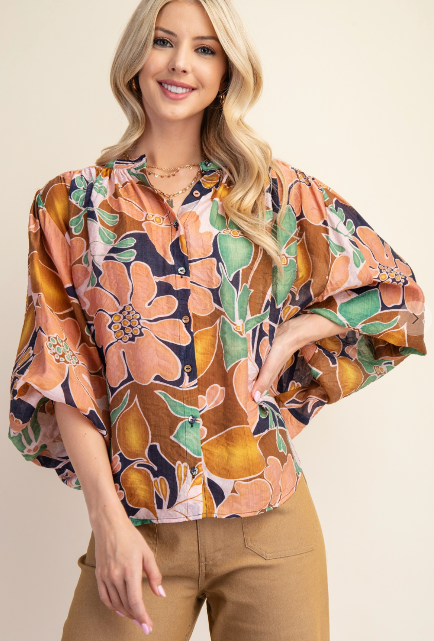 Mandarin Collar Top