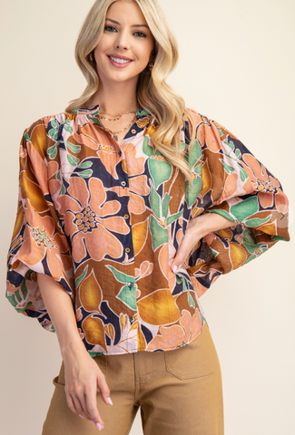 Mandarin Collar Top