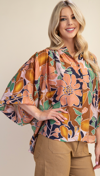 Mandarin Collar Top