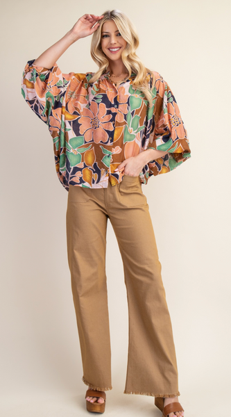 Mandarin Collar Top