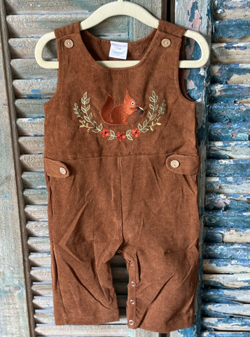 Corduroy Fall Boy Overalls